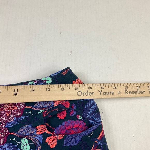 Soft Surroundings Pants Spring Vibrant Floral Print Pull On Zip Ankle S Small - Picture 9 of 13